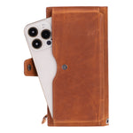 Hanger Leather Wallet – with Phone Compartment, Card Slots & Coin Pocket (Calista)