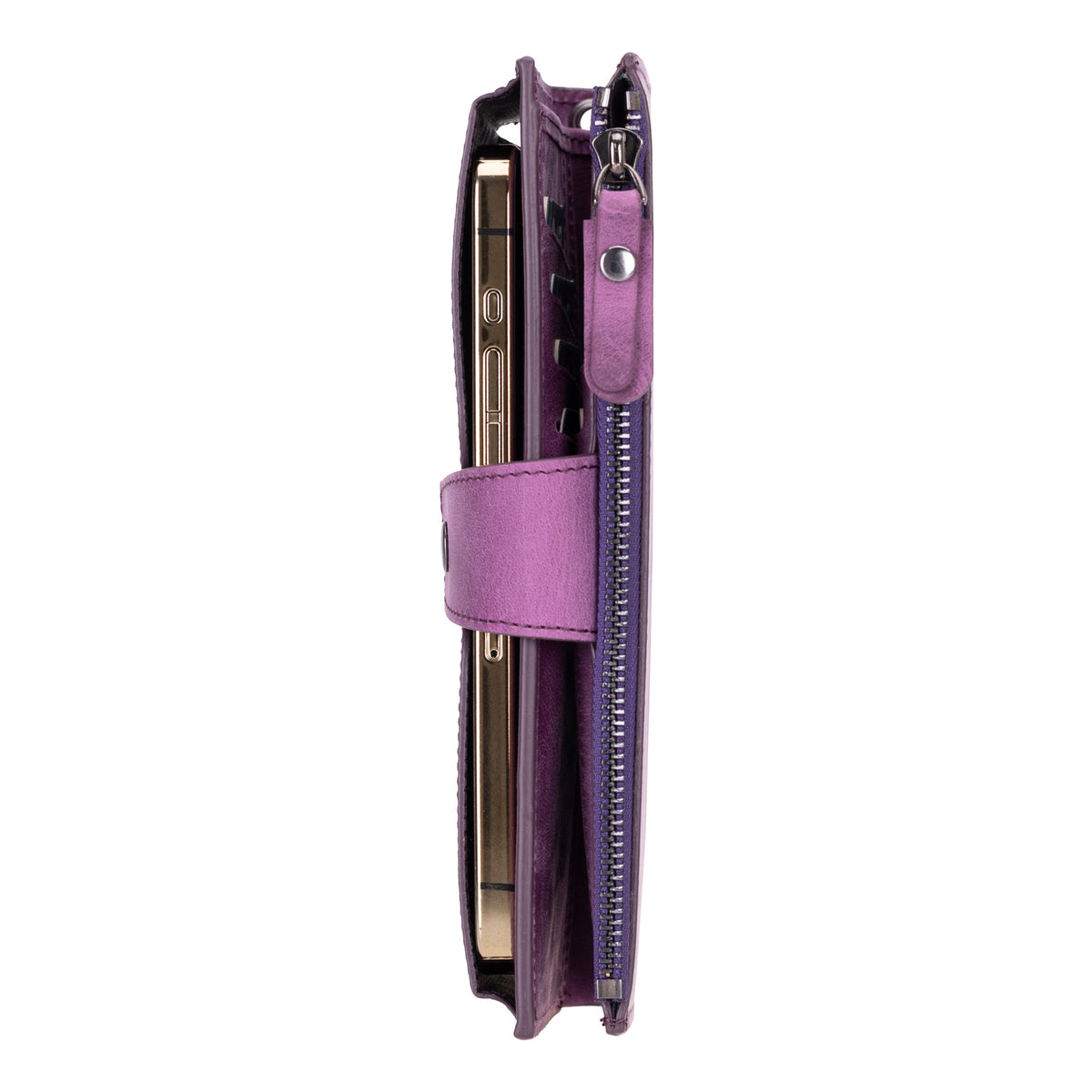 Hanger Leather Wallet – with Phone Compartment, Card Slots & Coin Pocket (Calista)