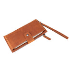 Hanger Leather Wallet – with Phone Compartment, Card Slots & Coin Pocket (Calista)