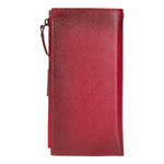 Crossbody Leather Wallet – with Phone Compartment, Card Slots & Shoulder Strap (Calista)