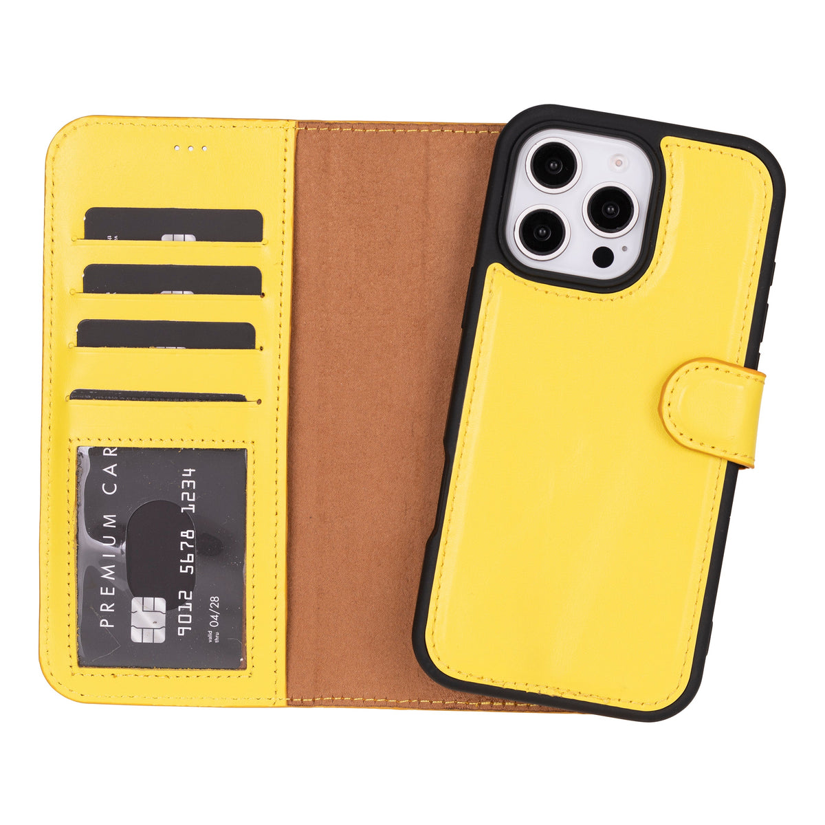 Magic iPhone 16 Series Detachable Leather Wallet Case
