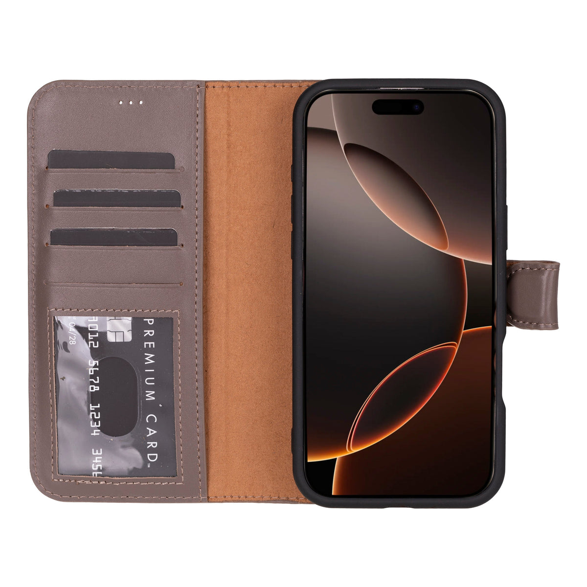 Magic iPhone 16 Series Detachable Leather Wallet Case