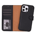 Leather iPhone 16 / Plus / Pro / Pro Max Wallet Case: MagSafe, RFID Protection (Arcane)