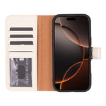 Magic iPhone 16 Series Detachable Leather Wallet Case