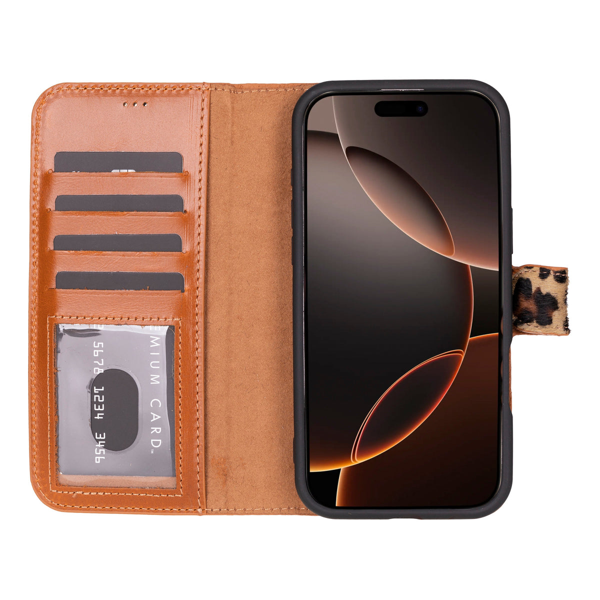 Magic iPhone 16 Series Detachable Leather Wallet Case