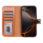 Magic iPhone 16 Series Detachable Leather Wallet Case