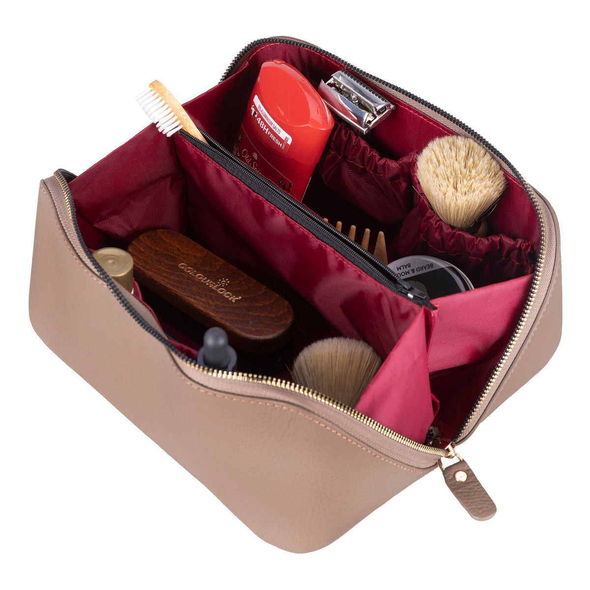 Natalie Leather Make up Bag