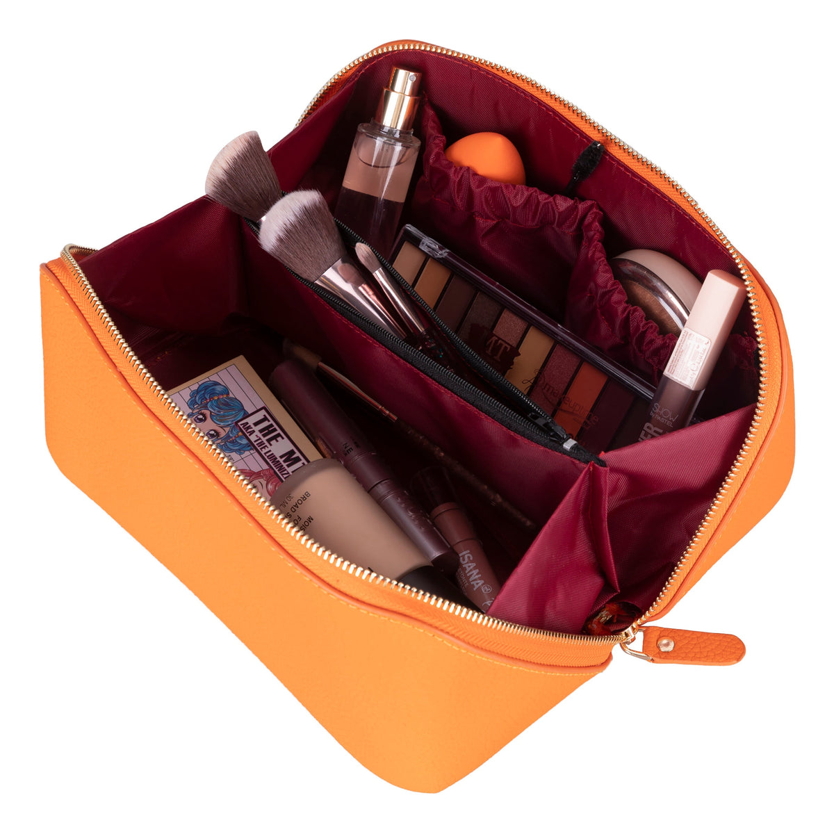 Natalie Leather Make up Bag