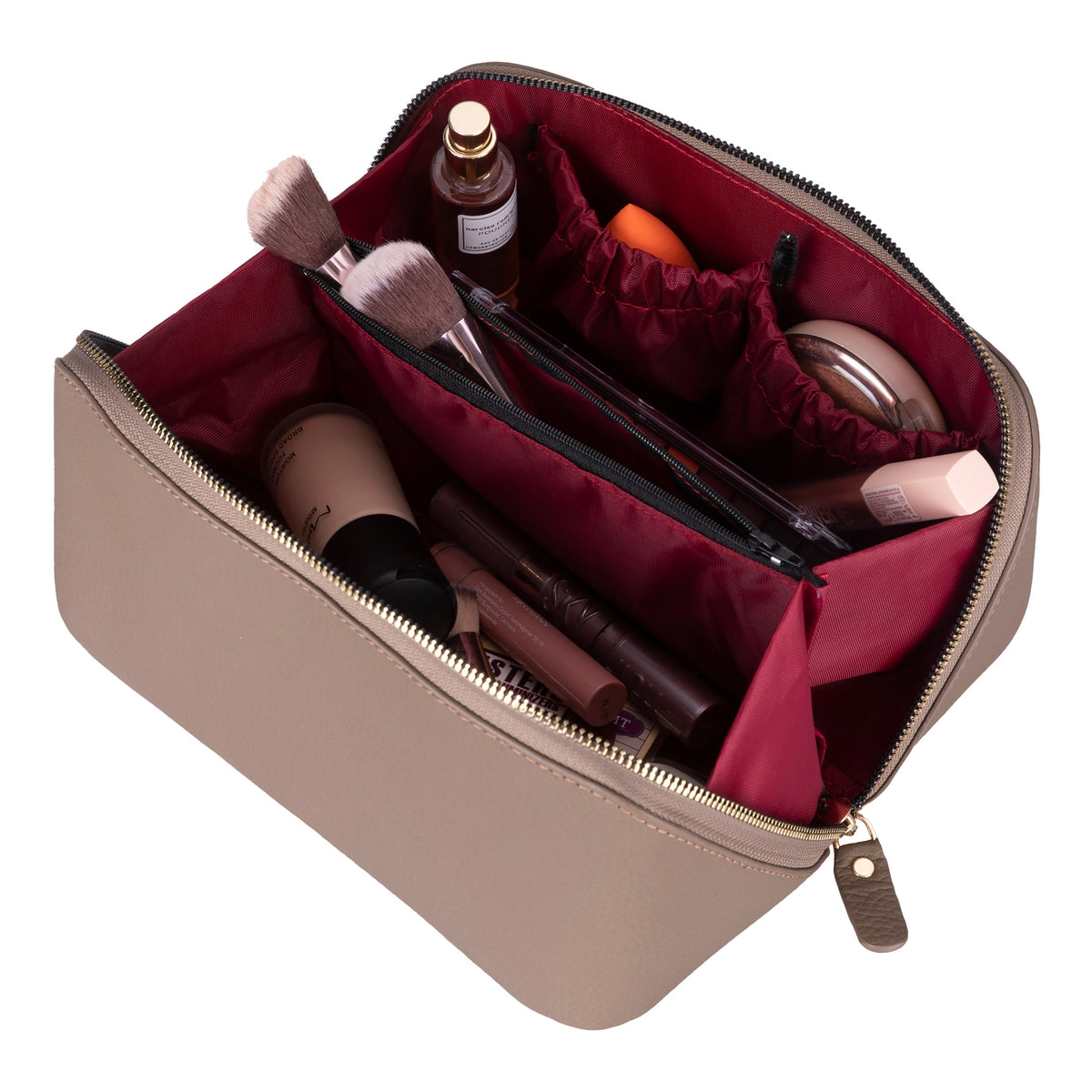 Natalie Leather Make up Bag