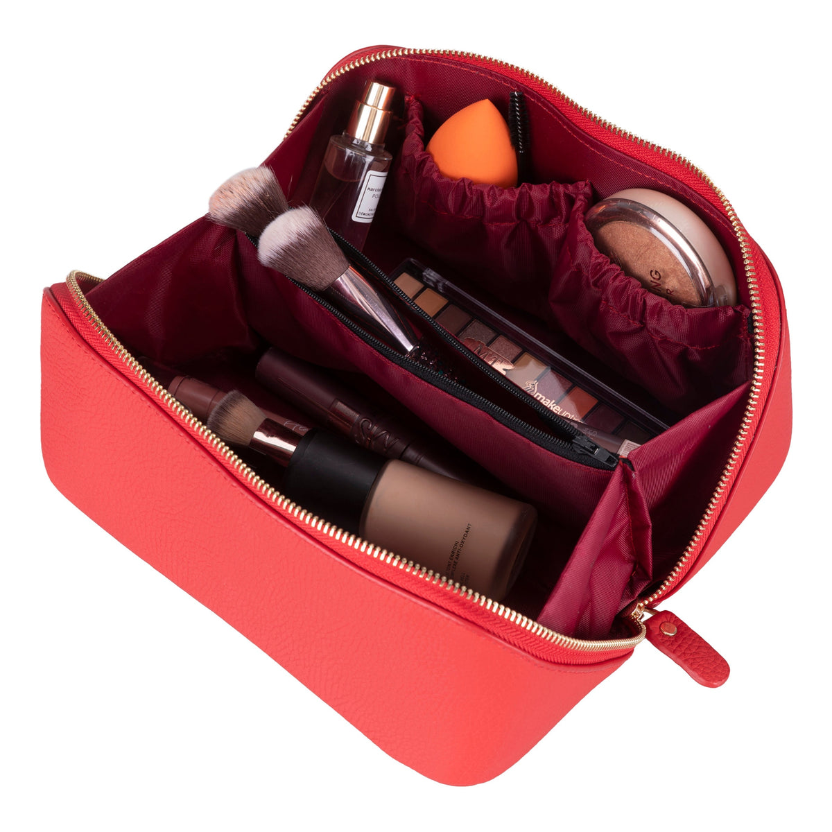 Natalie Leather Make up Bag