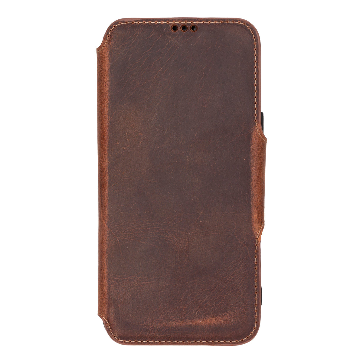 Leather Wallet Case for iPhone 16 Pro/Max: MagSafe, RFID Protection (Roma)
