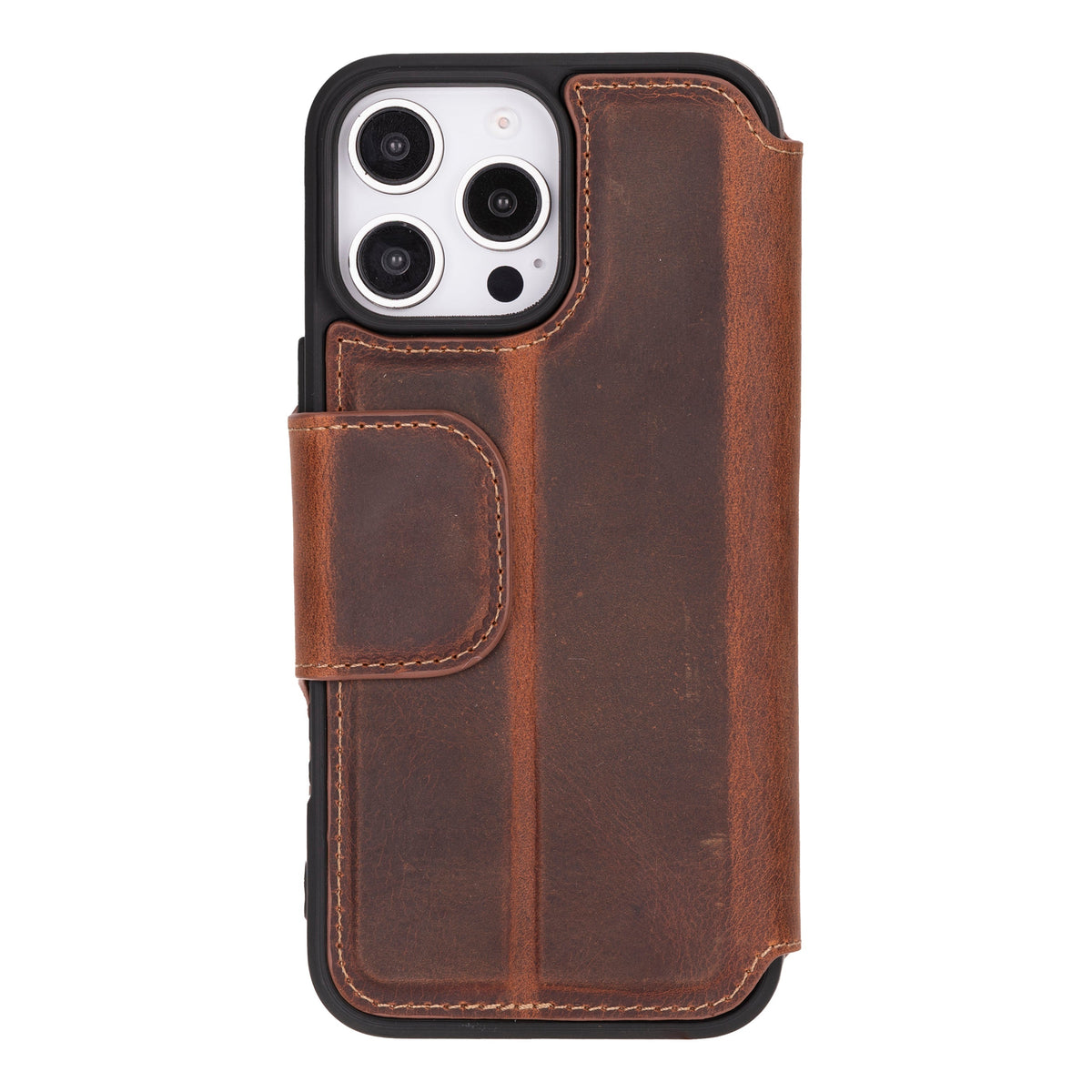 The Roma iPhone 16 Series Leather Folio Case