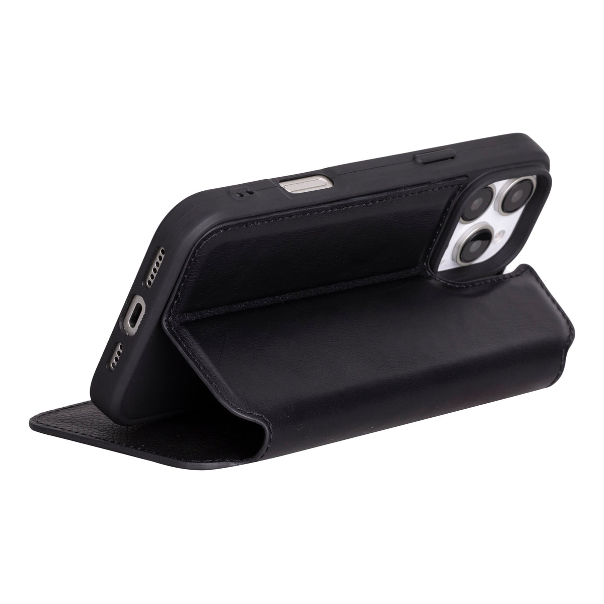 The Roma iPhone 16 Series Leather Folio Case