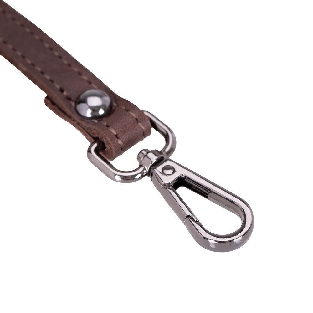 Slim Leather Laptop Bag, Genuine Leather Case, Shoulder Strap (Elona)