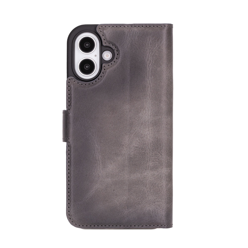 Leather iPhone 16 / Plus / Pro / Pro Max Wallet Case: MagSafe, RFID Protection (Arcane)