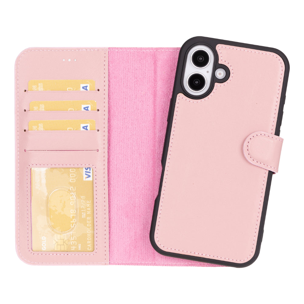 Magic iPhone 16 Series Detachable Leather Wallet Case