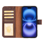 Magic iPhone 16 Series Detachable Leather Wallet Case