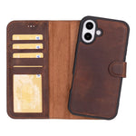 Leather iPhone 16 / Plus / Pro / Pro Max Wallet Case: MagSafe, RFID Protection (Arcane)