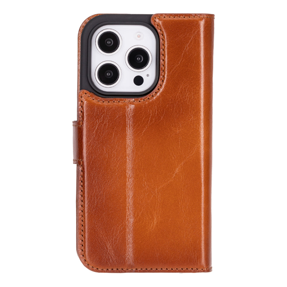 Leather iPhone 16 / Plus / Pro / Pro Max Wallet Case: MagSafe, RFID Protection (Arcane)