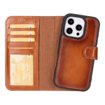 Magic iPhone 16 Series Detachable Leather Wallet Case