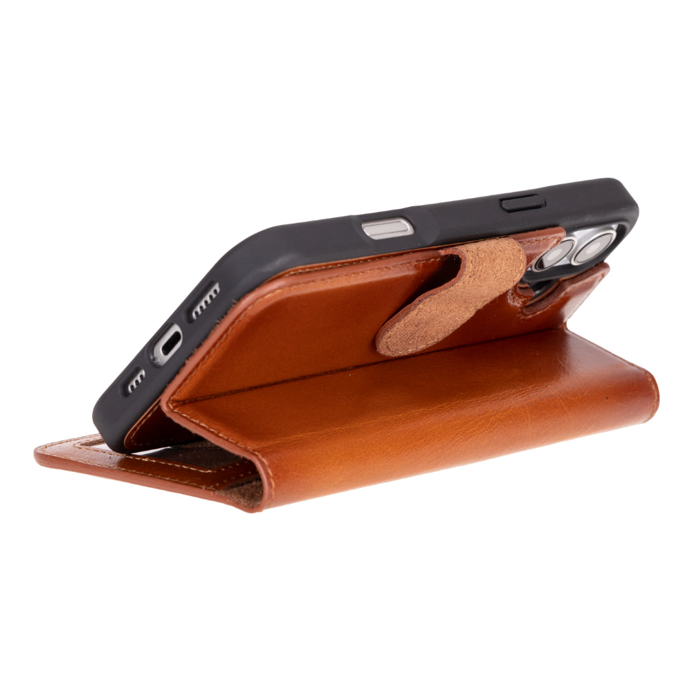 Magic iPhone 16 Series Detachable Leather Wallet Case