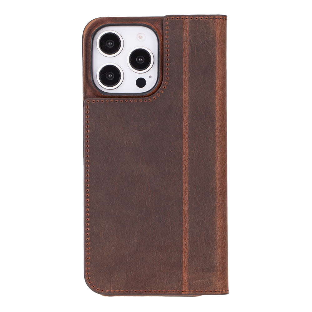 The Stockholm iPhone 16 Series Leather Folio Case
