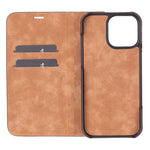 Leather iPhone 16 Pro/Max Folio Case: Wallet Cover with Stand (Presto)
