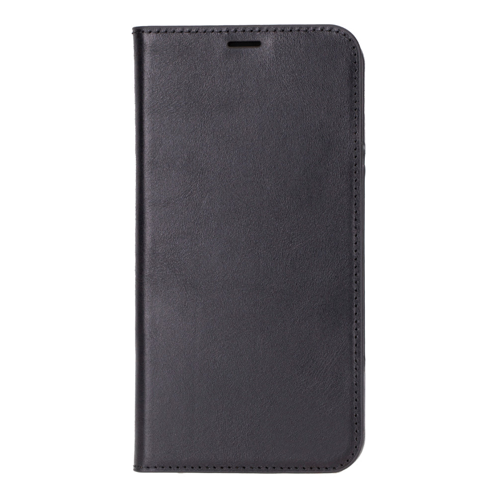 Leather iPhone 16 Pro/Max Folio Case: Wallet Cover with Stand (Presto)