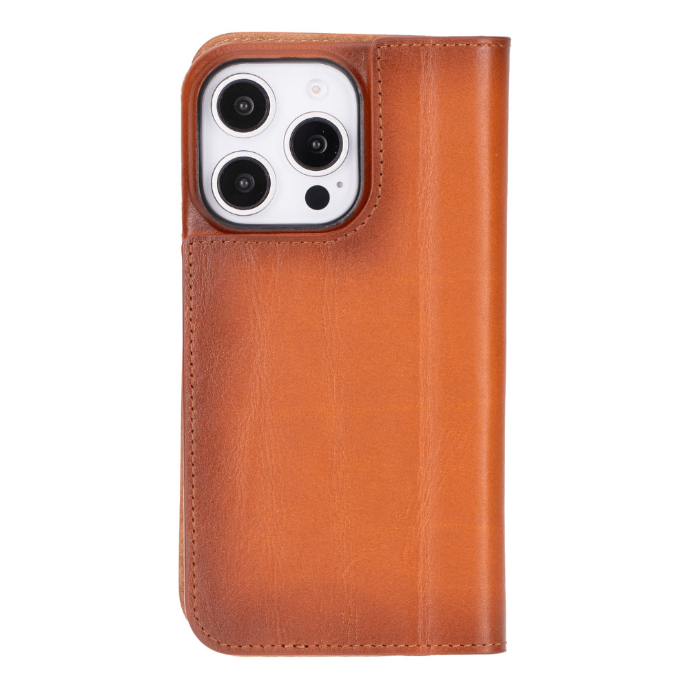 The Stockholm iPhone 16 Series Leather Folio Case