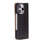 Leather iPhone 16 Pro/Max Folio Case: Wallet Cover with Stand (Presto)