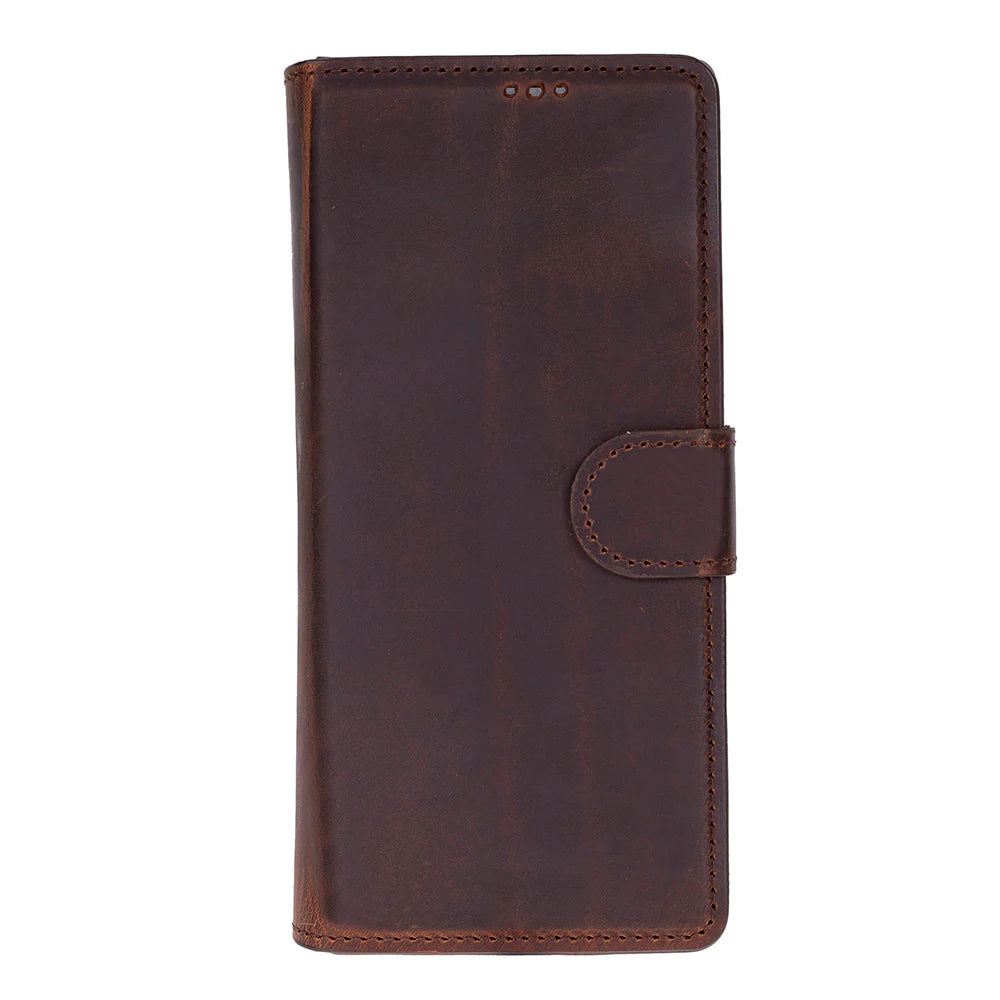 Handcrafted Leather Wallet Case for Samsung Galaxy Z Fold 7 – RFID Blocking