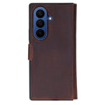 Handcrafted Leather Wallet Case for Samsung Galaxy Z Fold 7 – RFID Blocking