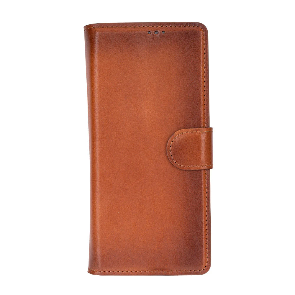 Handcrafted Leather Wallet Case for Samsung Galaxy Z Fold 7 – RFID Blocking