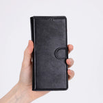 Handcrafted Leather Wallet Case for Samsung Galaxy Z Fold 7 – RFID Blocking