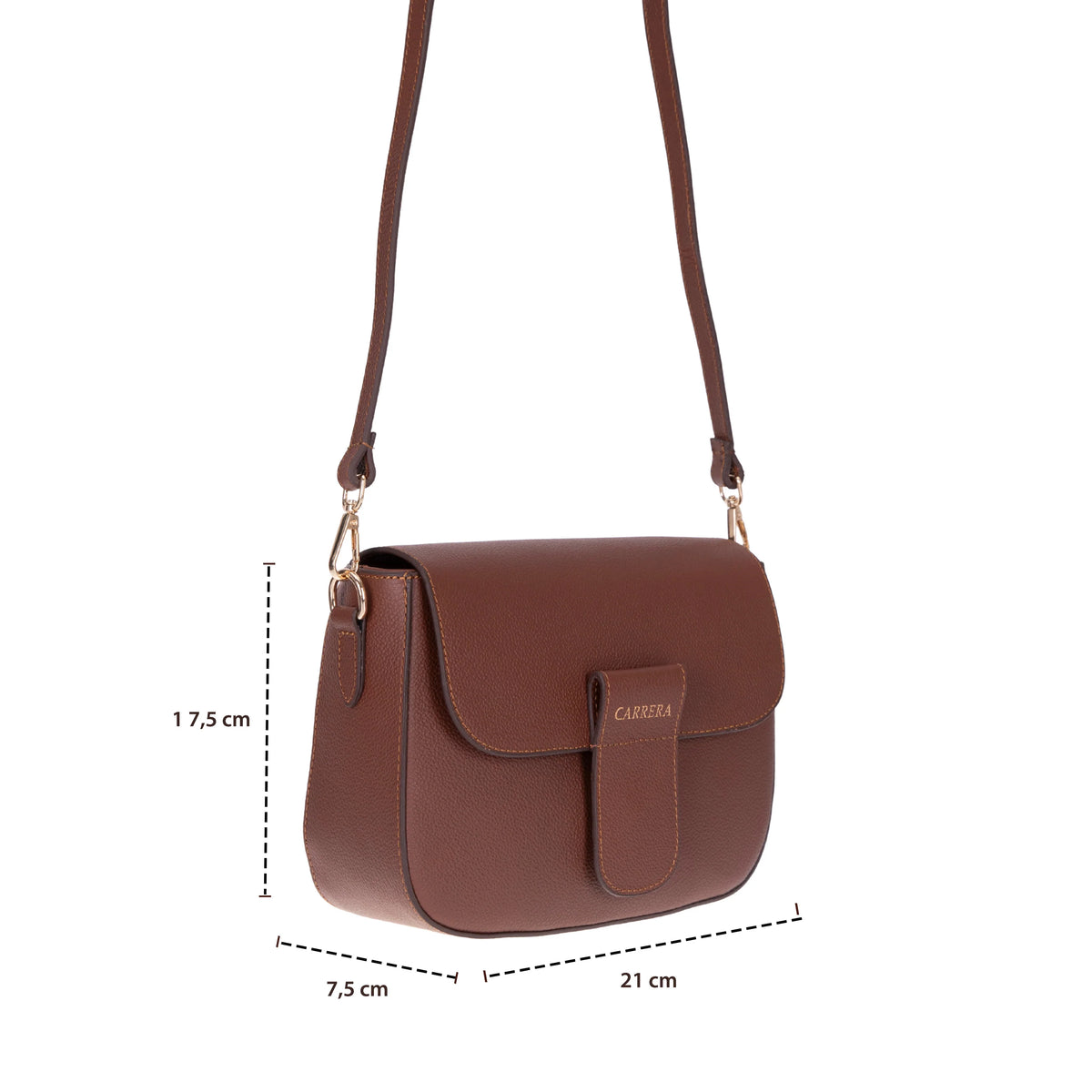 Carrera Seravelle Genuine Leather Crossbody Bag