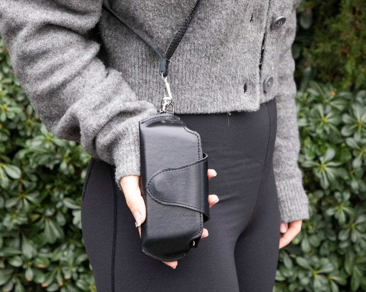 Lenozora Genuine Leather Glasses Case