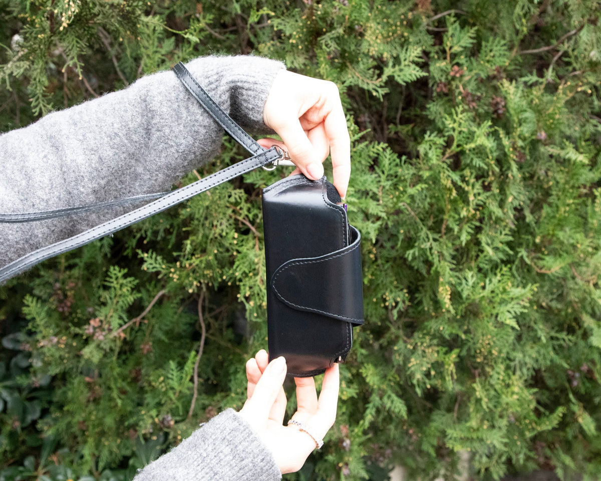 Lenozora Genuine Leather Glasses Case