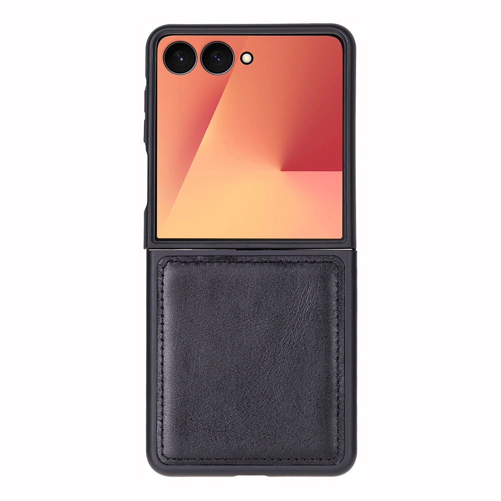 Slim Leather Case for Samsung Galaxy Z Flip 7 (Lune)