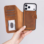 Magic iPhone 18 Pro Max Leather Detachable Wallet Case