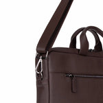 Truro Leather Business Briefcase / Laptop Case 16" with Suitcase