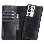 Premium Genuine Leather Wallet Case for Samsung Galaxy S21, S21 Plus & S21 Ultra (Skadi)