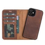 Liluri iPhone 12 Mini Detachable Leather Wallet Case