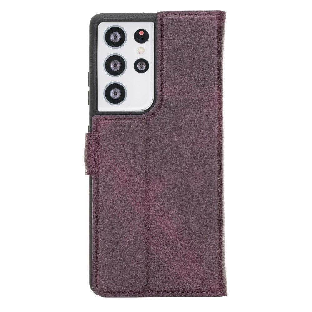 Premium Genuine Leather Wallet Case for Samsung Galaxy S21, S21 Plus & S21 Ultra (Skadi)