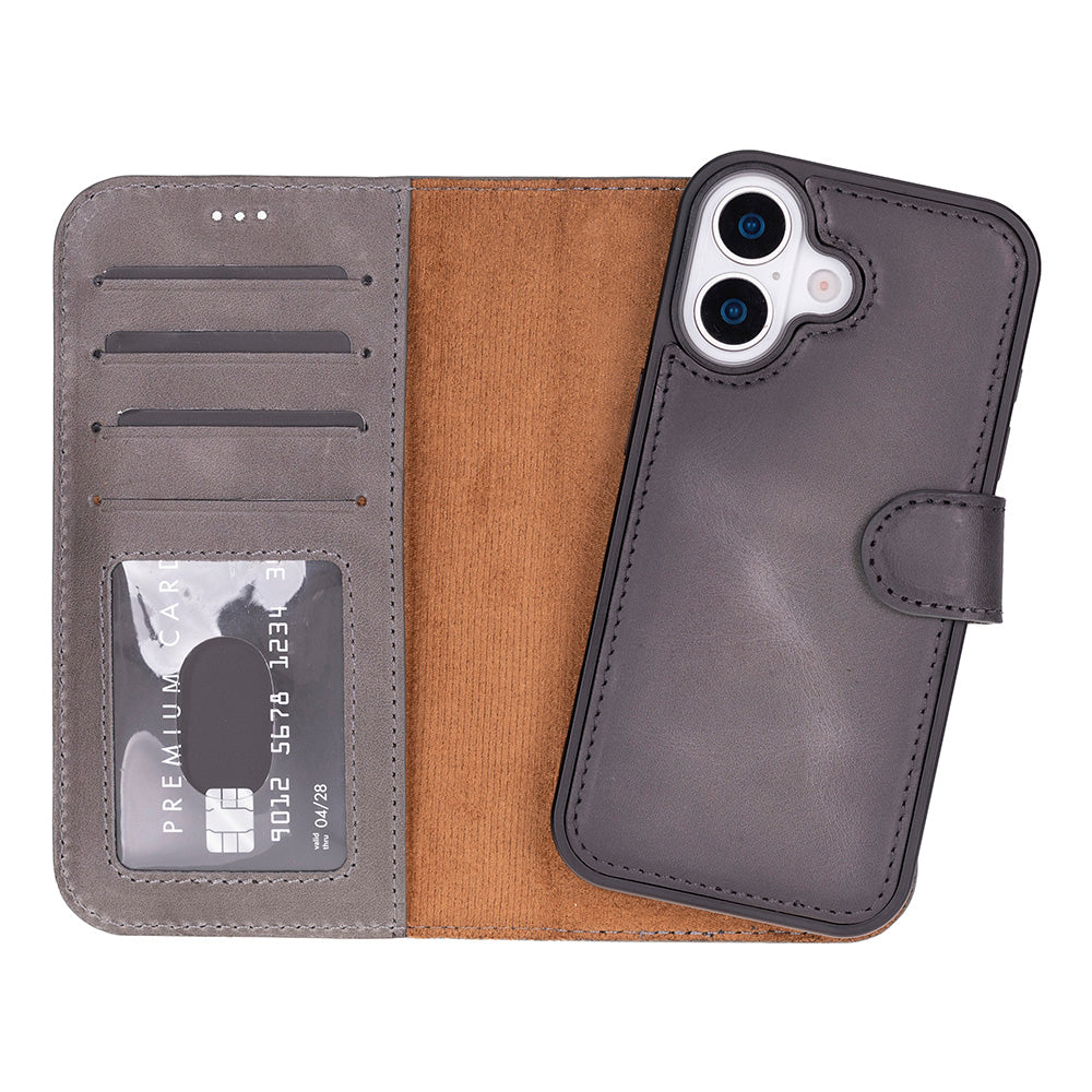 Magic iPhone 17 Series Leather Detachable Wallet Case