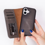 Magic iPhone 17 Leather Wallet Case, Pro /Pro Max / Air (Detachable)