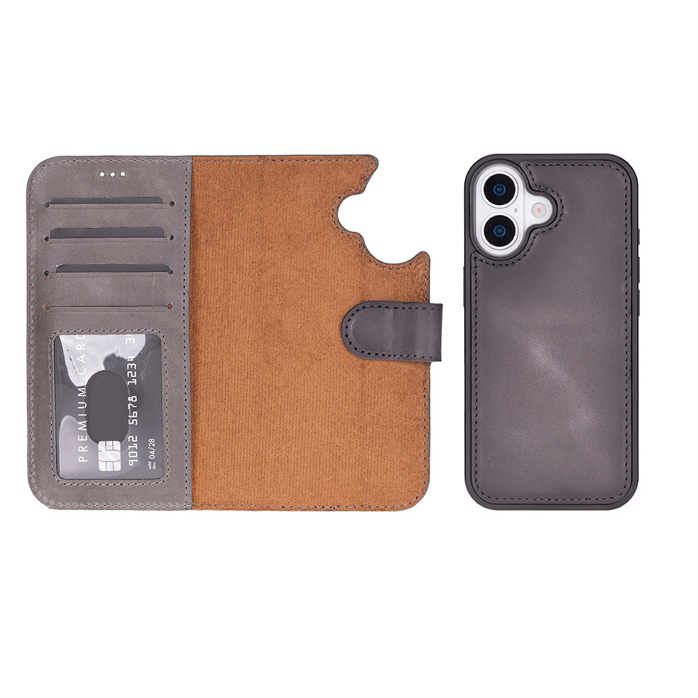Magic iPhone 17 Series Leather Detachable Wallet Case