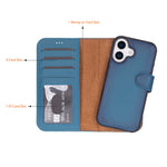 Magic iPhone 17 Series Leather Detachable Wallet Case