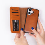 Magic iPhone 17 Leather Wallet Case, Pro /Pro Max / Air (Detachable)