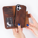 Magic iPhone 17 Leather Wallet Case, Pro /Pro Max / Air (Detachable)