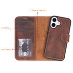Magic iPhone 17 Series Leather Detachable Wallet Case